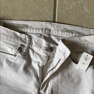 NWT white Gap authentic real straight jeans